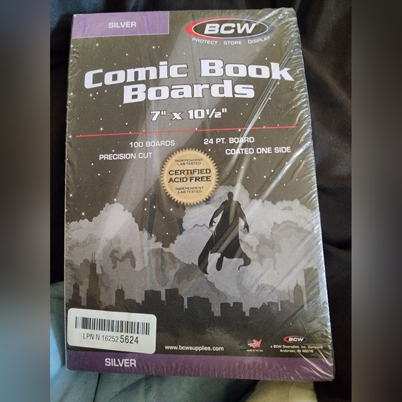 NWOT BCW Comic Book Backing Boards Silver - 100 Boards - Picture 2 of 4
